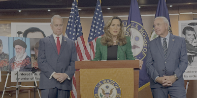 Rep. Salazar participates in a press conference with Reps. Gimenez and Diaz-Balart.